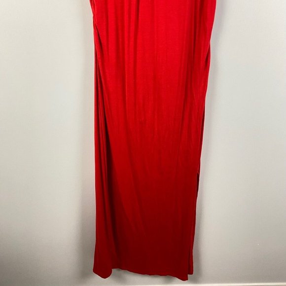 Athleta Serenity Maxi Dress Saffron Red Size Medium - Picture 3 of 9